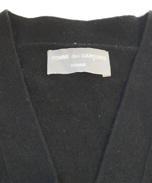 COMME des GARCONS HOMME（コムデギャルソン オム）COMME des GARCONS HOMME (コムデギャルソン オム) ナイロン混ウールカーディガン　HN-040200 ブラック サイズ:表記無しの古着・服飾アイテム