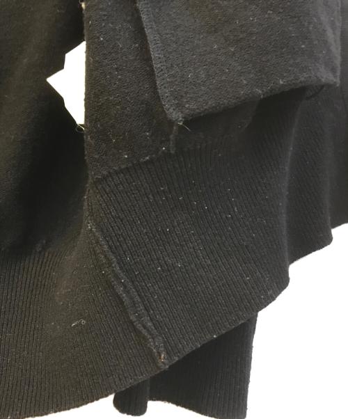 COMME des GARCONS HOMME（コムデギャルソン オム）COMME des GARCONS HOMME (コムデギャルソン オム) ナイロン混ウールカーディガン　HN-040200 ブラック サイズ:表記無しの古着・服飾アイテム