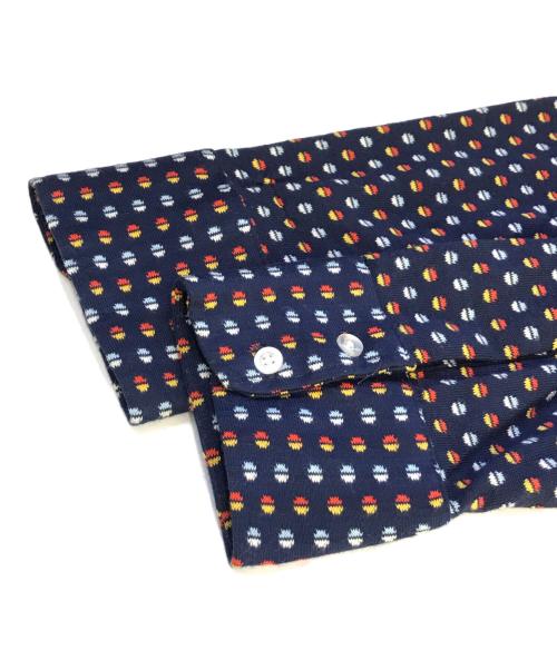 h.i.s（エイチアイエス）h.i.s (エイチアイエス) 総柄シャツ ネイビー サイズ:Ｌの古着・服飾アイテム