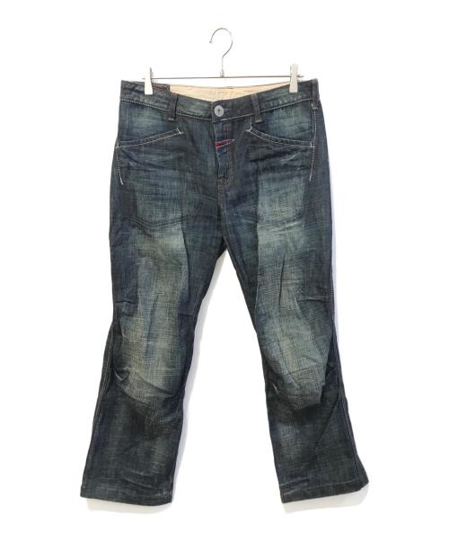 MARITHE+FRANCOIS GIRBAUD（マリテフランソワジルボー）MARITHE+FRANCOIS GIRBAUD (マリテフランソワジルボー) デニムパンツ インディゴ サイズ:Lの古着・服飾アイテム
