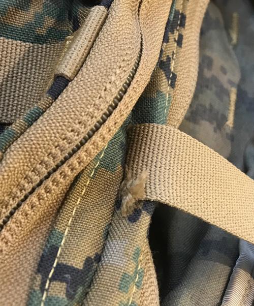 nobrand（ノーブランド）nobrand (ノーブランド) カモ柄リュック カーキの古着・服飾アイテム