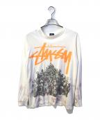 stussyステューシー）の古着「Beach mob pig dyed Tee」｜ホワイト