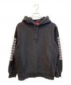 SUPREMEシュプリーム）の古着「Sleeve Arc Hooded Sweatshirt」｜ブラック