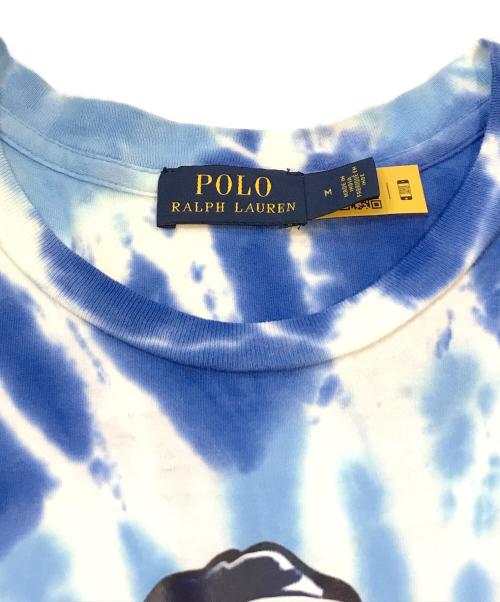 POLO RALPH LAUREN（ポロ・ラルフローレン）POLO RALPH LAUREN (ポロ・ラルフローレン) ベレー ポロベアスパイラルTシャツ ブルー サイズ:Mの古着・服飾アイテム