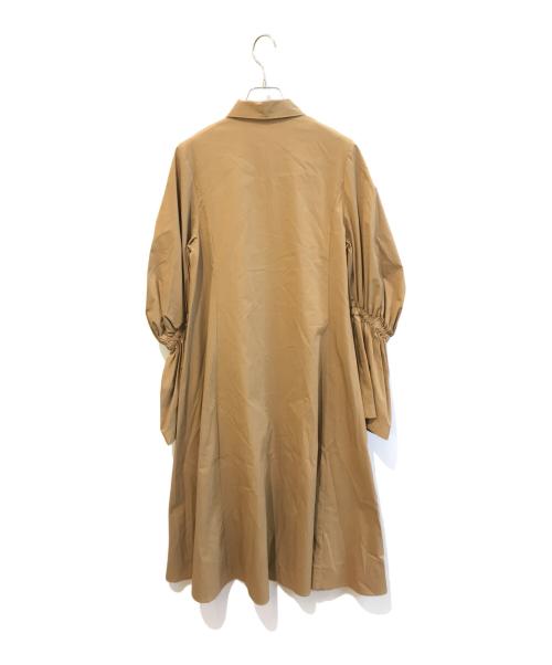 pinue（ピヌエ）pinue (ピヌエ) キャンディスリーブワンピース ブラウン サイズ:Sの古着・服飾アイテム