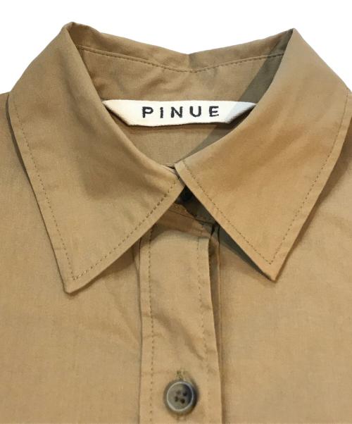 pinue（ピヌエ）pinue (ピヌエ) キャンディスリーブワンピース ブラウン サイズ:Sの古着・服飾アイテム