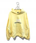 NEW BALANCEニューバランス）の古着「Athletics フレンチテリーロゴフーディ WT51501」｜イエロー