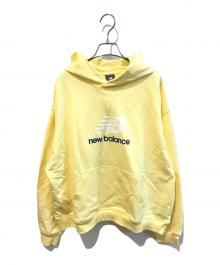 NEW BALANCE（ニューバランス）の古着「Athletics フレンチテリーロゴフーディ WT51501」｜イエロー