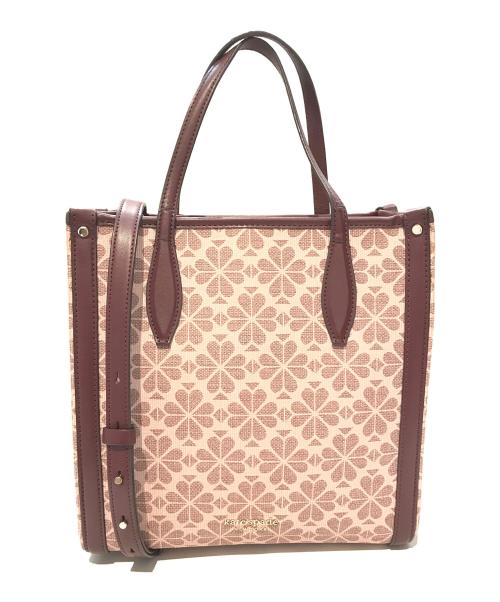Kate Spade（ケイトスペード）Kate Spade (ケイトスペード) スペードフラワー2WAYショルダーバッグ ピンクの古着・服飾アイテム