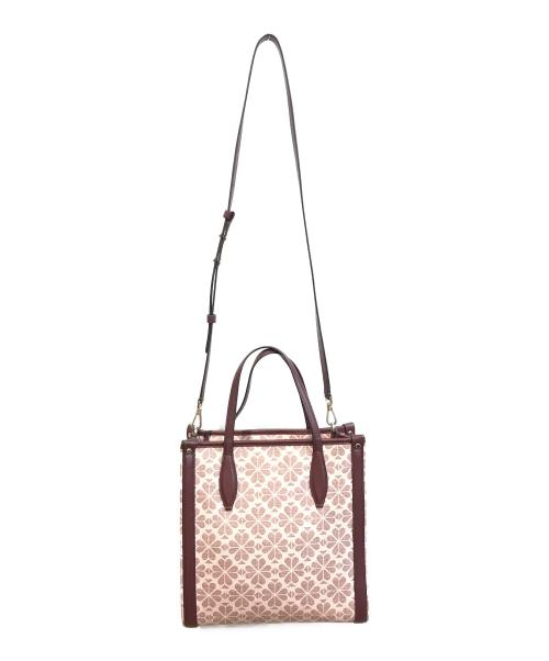 Kate Spade（ケイトスペード）Kate Spade (ケイトスペード) スペードフラワー2WAYショルダーバッグ ピンクの古着・服飾アイテム