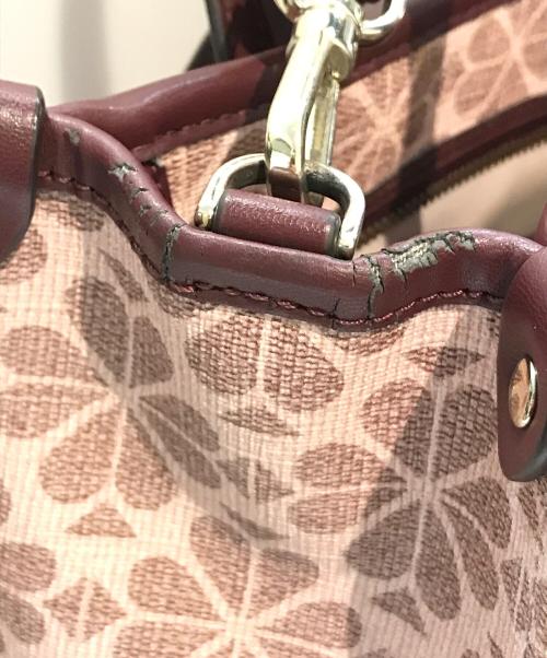 Kate Spade（ケイトスペード）Kate Spade (ケイトスペード) スペードフラワー2WAYショルダーバッグ ピンクの古着・服飾アイテム