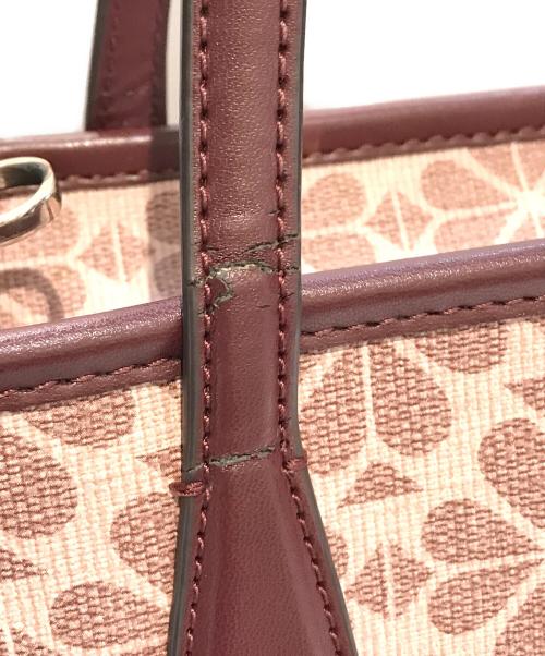Kate Spade（ケイトスペード）Kate Spade (ケイトスペード) スペードフラワー2WAYショルダーバッグ ピンクの古着・服飾アイテム