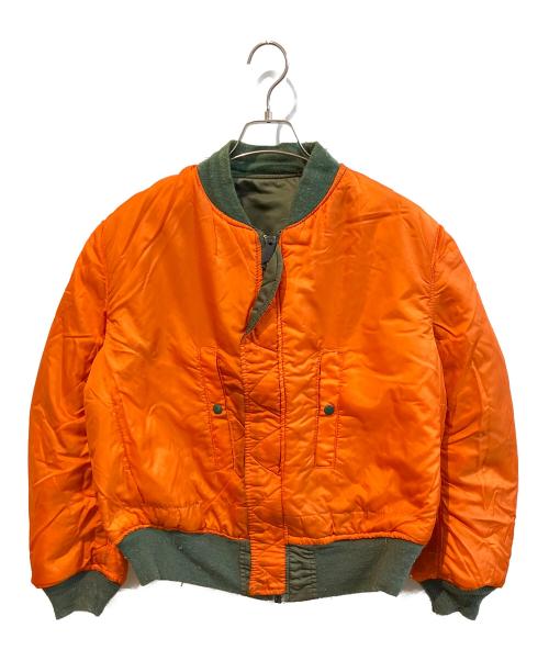ALPHA（アルファ）ALPHA (アルファ) MA-1ジャケット グリーン サイズ:LARGEの古着・服飾アイテム