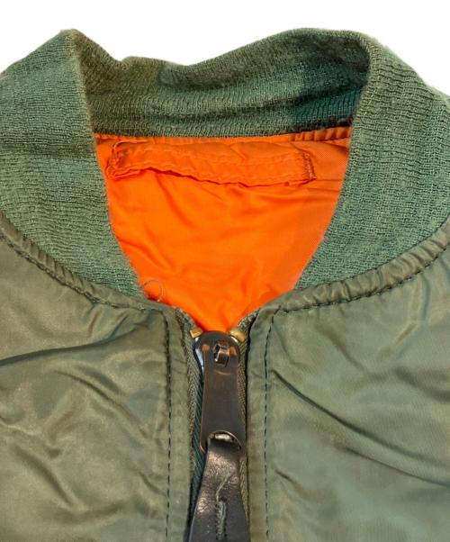 ALPHA（アルファ）ALPHA (アルファ) MA-1ジャケット グリーン サイズ:LARGEの古着・服飾アイテム