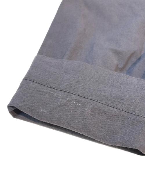 オローネ（オローネ）オローネ (オローネ) リネン混ノーカラージャケット portom22007 グレー サイズ:FREEの古着・服飾アイテム