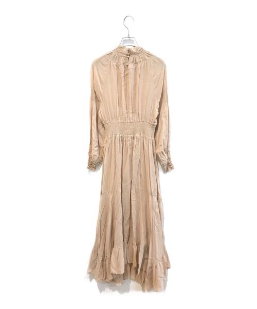 CASA FLINE（カーサフライン）CASA FLINE (カーサフライン) ハイネックタックワンピース 1203305025 ベージュ サイズ:Freeの古着・服飾アイテム