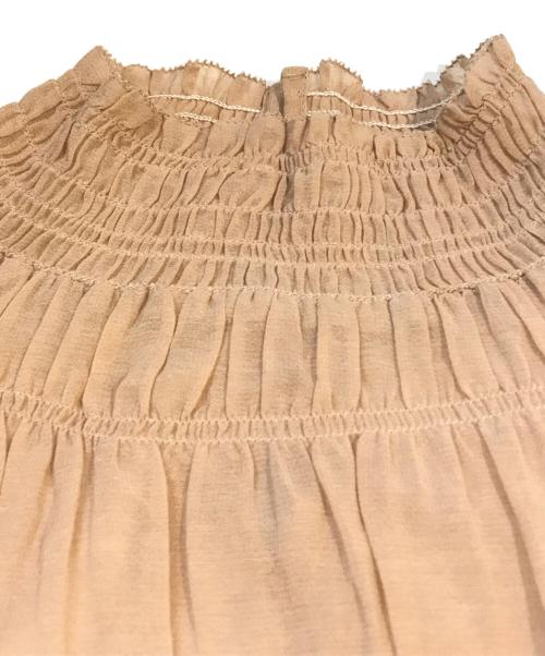 CASA FLINE（カーサフライン）CASA FLINE (カーサフライン) ハイネックタックワンピース 1203305025 ベージュ サイズ:Freeの古着・服飾アイテム