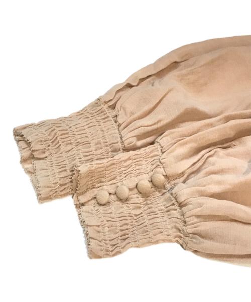 CASA FLINE（カーサフライン）CASA FLINE (カーサフライン) ハイネックタックワンピース 1203305025 ベージュ サイズ:Freeの古着・服飾アイテム