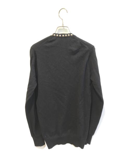 Hysteric Glamour（ヒステリックグラマー）Hysteric Glamour (ヒステリックグラマー) スタッズカーディガン 01183ND12 ブラック サイズ:freeの古着・服飾アイテム