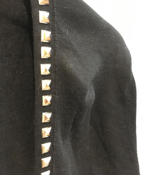Hysteric Glamour（ヒステリックグラマー）Hysteric Glamour (ヒステリックグラマー) スタッズカーディガン 01183ND12 ブラック サイズ:freeの古着・服飾アイテム