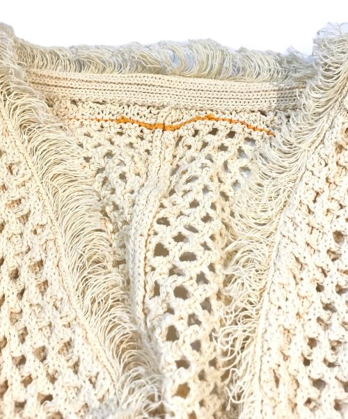 ANTHOM（アントム）anthom (アントム) メッシュカーディガン A31532 アイボリー サイズ:M 未使用品の古着・服飾アイテム