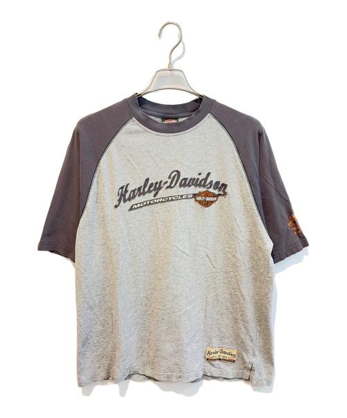 HARLEY-DAVIDSON（ハーレーダビッドソン）HARLEY-DAVIDSON (ハーレーダビッドソン) Tシャツ グレー サイズ:Ｌの古着・服飾アイテム