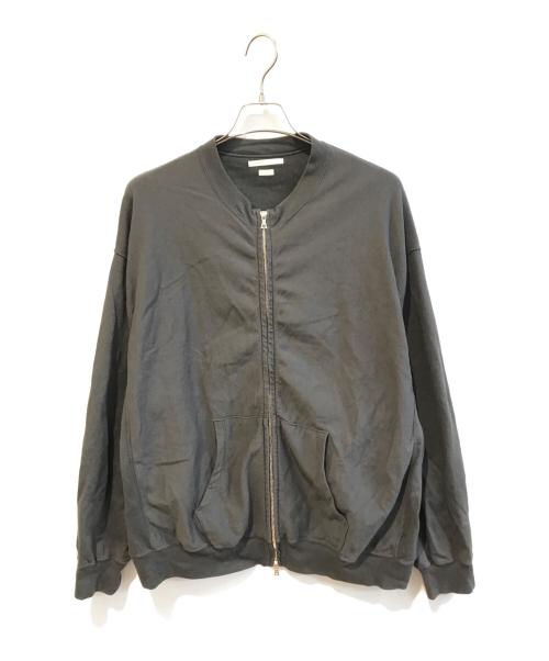 BLURHMS（ブラームス）blurhms (ブラームス) Light Sweat Crew-Zip BHS22S026 グレー サイズ:4の古着・服飾アイテム