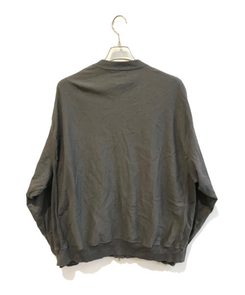 BLURHMS（ブラームス）blurhms (ブラームス) Light Sweat Crew-Zip BHS22S026 グレー サイズ:4の古着・服飾アイテム
