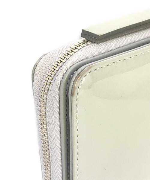 MARGARET HOWELL idea（マーガレット ハウエル アイディア）MARGARET HOWELL idea (マーガレット ハウエル アイディア) ホーサ L字ファスナー折り財布 ライトグレーの古着・服飾アイテム