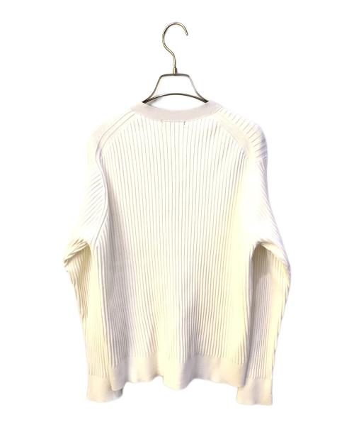 icB（アイシービー）icB (アイシービー) Vネックカーディガン　6939574 ホワイト サイズ:XL 未使用品の古着・服飾アイテム