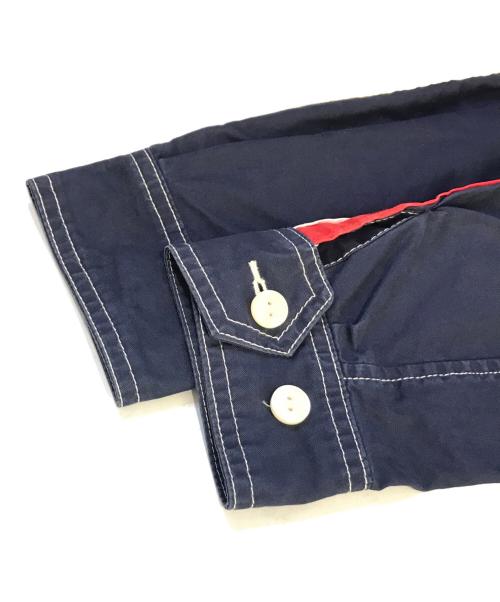 POLO RALPH LAUREN（ポロ・ラルフローレン）POLO RALPH LAUREN (ポロ・ラルフローレン) 刺繍ロゴジップアップジャケット　1440853WHSS ネイビー サイズ:Sの古着・服飾アイテム