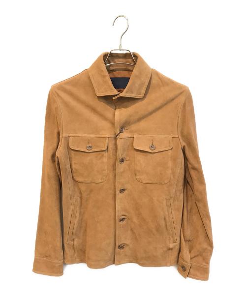 Junhashimoto（ジュンハシモト）junhashimoto (ジュンハシモト) ゴートスウェードJKT　NUC51LO0094SH ブラウン サイズ:Lの古着・服飾アイテム