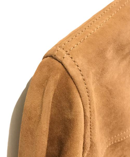 Junhashimoto（ジュンハシモト）junhashimoto (ジュンハシモト) ゴートスウェードJKT　NUC51LO0094SH ブラウン サイズ:Lの古着・服飾アイテム