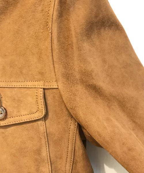 Junhashimoto（ジュンハシモト）junhashimoto (ジュンハシモト) ゴートスウェードJKT　NUC51LO0094SH ブラウン サイズ:Lの古着・服飾アイテム