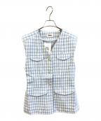 Bibiy.ビビィ）の古着「FRAN VEST　B50-VE003LBF」｜スカイブルー