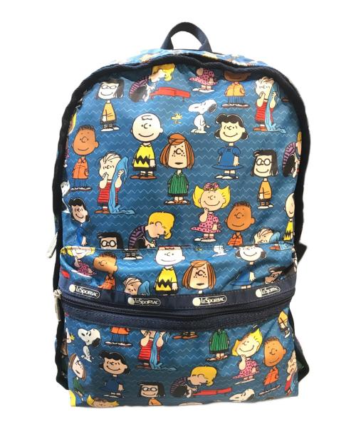 LeSportsac（レスポートサック）LeSportsac (レスポートサック) オールスター ピーナッツリュック ブルーの古着・服飾アイテム