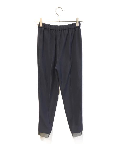 NOLLEY'S（ノーリーズ）NOLLEY'S (ノーリーズ) ウォッシャブルダブルクロススリムパンツ ネイビー サイズ:Sの古着・服飾アイテム