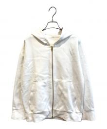 NOLLEY'S（ノーリーズ）の古着「Oversized ZIPフーディー 5-0037-1-03-001」｜ホワイト