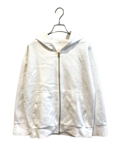 NOLLEY'S（ノーリーズ）NOLLEY'S (ノーリーズ) Oversized ZIPフーディー 5-0037-1-03-001 ホワイト サイズ:Mの古着・服飾アイテム