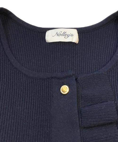 NOLLEY'S（ノーリーズ）NOLLEY'S (ノーリーズ) フリル付きペプラムベスト 5-0035-1-02-001 ネイビー サイズ:Mの古着・服飾アイテム