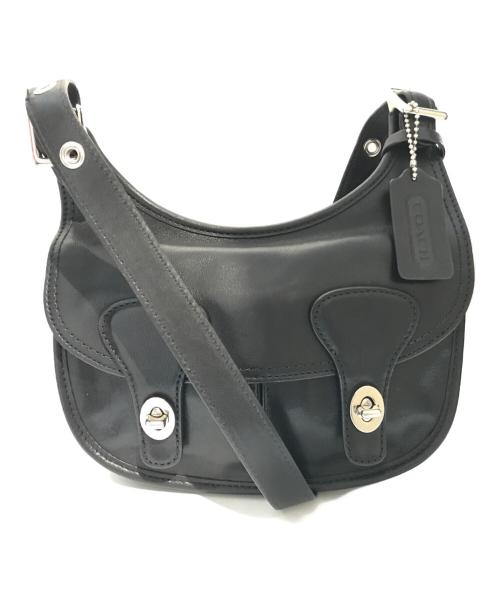 COACH（コーチ）COACH (コーチ) レガシーアマンダレザーショルダーバッグ　19925 ブラックの古着・服飾アイテム