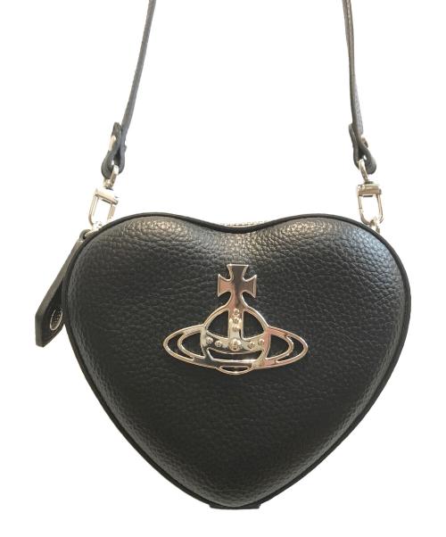 Vivienne Westwood（ヴィヴィアンウエストウッド）Vivienne Westwood (ヴィヴィアンウエストウッド) MINI HEART CROSSBODY ブラックの古着・服飾アイテム