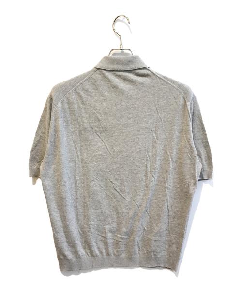 JOHN SMEDLEY（ジョンスメドレー）JOHN SMEDLEY (ジョンスメドレー) ニットポロシャツ グレー サイズ:表記無しの古着・服飾アイテム