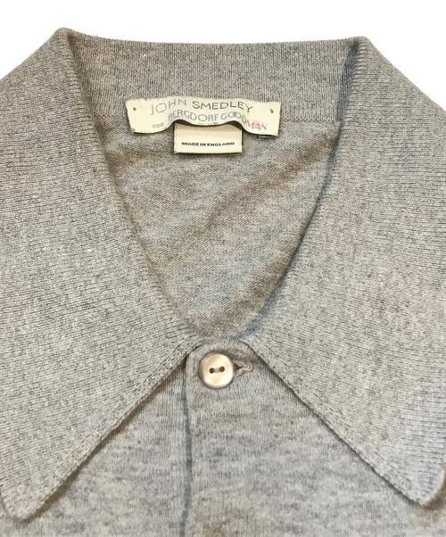 JOHN SMEDLEY（ジョンスメドレー）JOHN SMEDLEY (ジョンスメドレー) ニットポロシャツ グレー サイズ:表記無しの古着・服飾アイテム