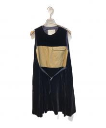 sacai（サカイ）の古着「ベロアノースリーブワンピース　13-02033」｜ブラック