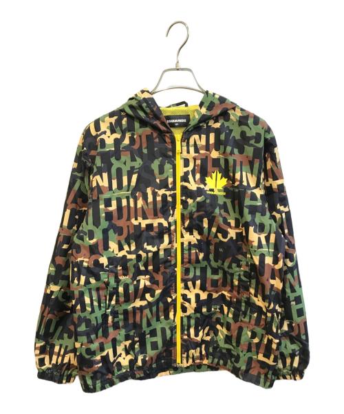 DSQUARED2（ディースクエアード）DSQUARED2 (ディースクエアード) カモ柄ジャケット グリーン サイズ:140cmの古着・服飾アイテム