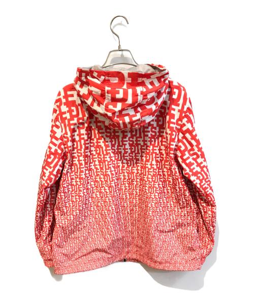 DIESEL（ディーゼル）DIESEL (ディーゼル) ロゴナイロンジャケット レッド サイズ:150cmの古着・服飾アイテム
