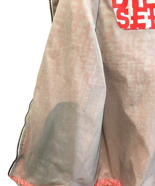 DIESEL（ディーゼル）DIESEL (ディーゼル) ロゴナイロンジャケット レッド サイズ:150cmの古着・服飾アイテム