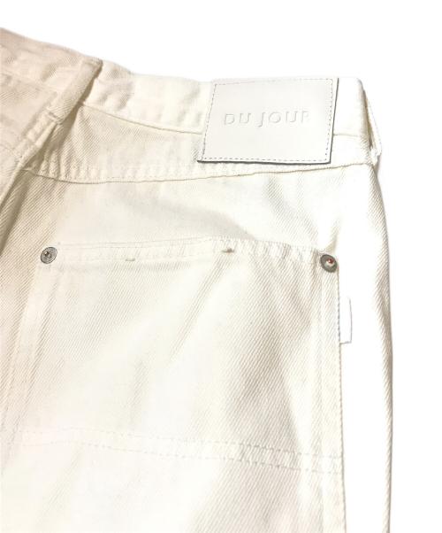 DU JOUR（デュ ジュール）DU JOUR (デュ ジュール) BARREL PAINTER JEAN　25030700186040 ホワイト サイズ:38の古着・服飾アイテム