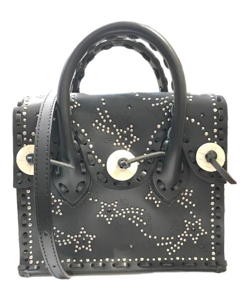 Carving Tribes（カービングトライブス）CARVING TRIBES (カービングトライブス) 2WAYスタッズショルダーバッグ ブラックの古着・服飾アイテム